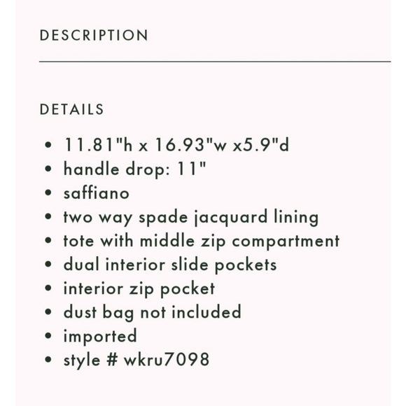 EUC kate spade "Staci" Colorblock Laptop Tote - Picture 6 of 10